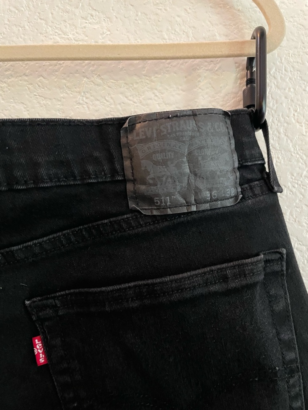 Levi's 511 Black Jeans 36x32